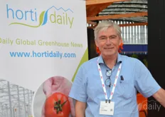 Ard Ammerlaan with Prudac was making a tour on GreenTech as a visitor and also visited the HortiDaily-booth.